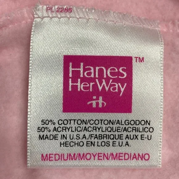 NWOT * Hanes Pink Sweats - Picture 2 of 10